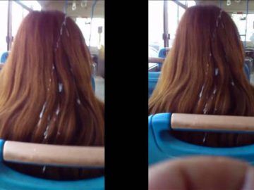 Xuất tinh đầy vào tóc em sinh viên trên xe buýt - OnlyFans